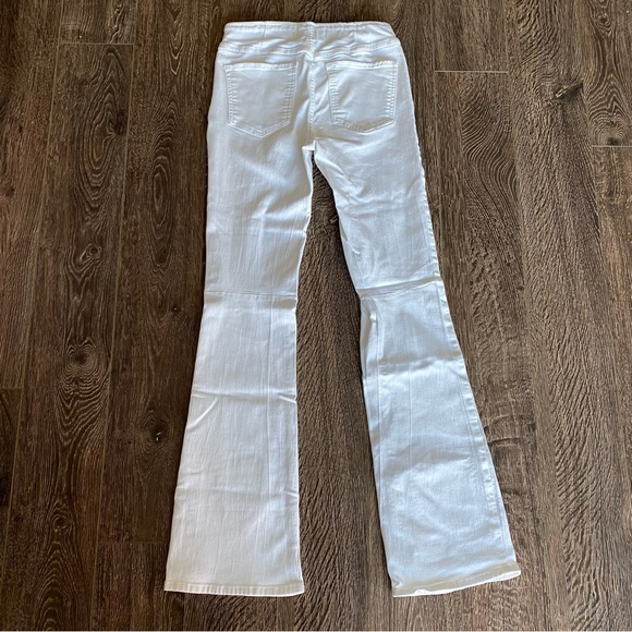 Free People Penny Pull On Flare Pant in White - Picture 3 of 5